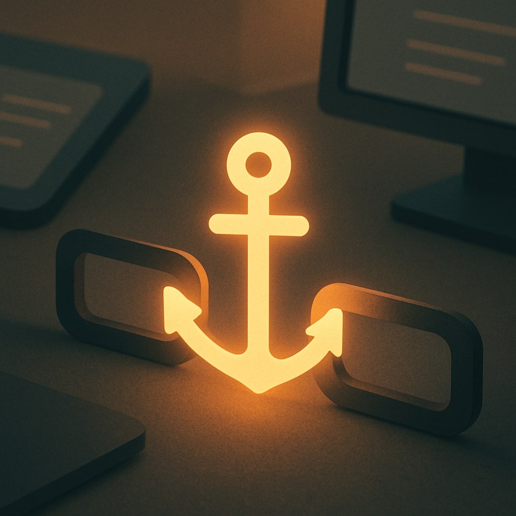 Illustration symbolizing the concept "Anchor Text": Anchor text is the visible, clickable text in a link. It gives both users and search…