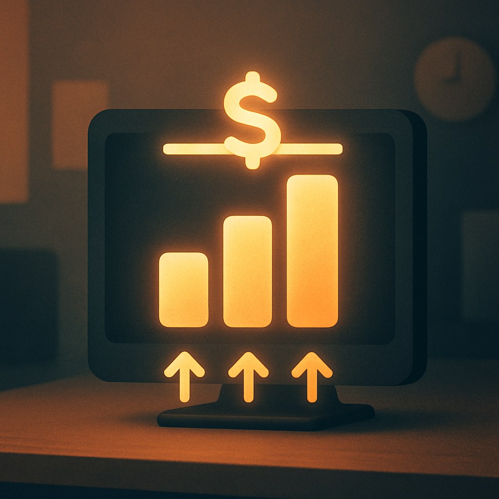 Illustration symbolizing the concept "Bid Cap": A bid cap is a ceiling on the maximum amount bid in a single auction, regardless…
