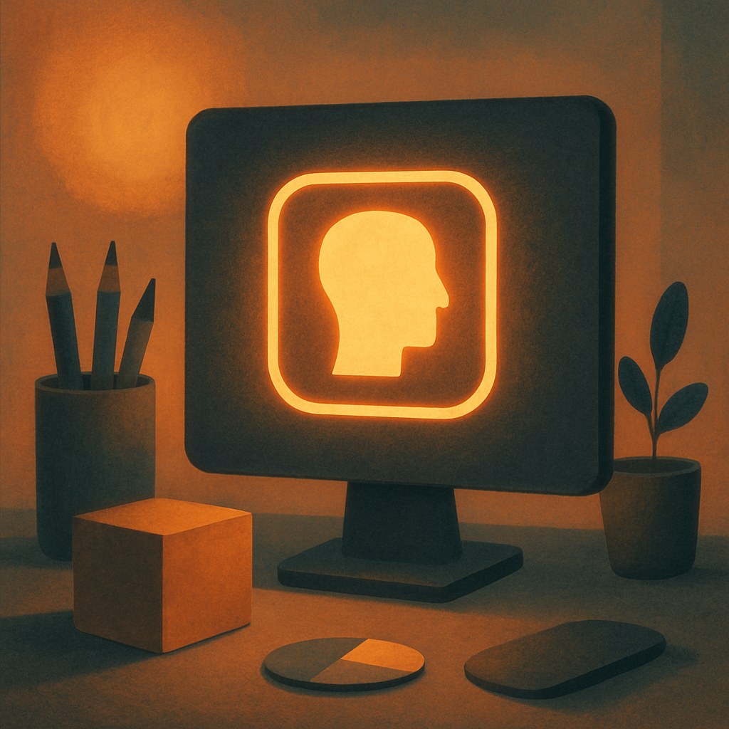 Illustration symbolizing the concept "Brand identity": Brand identity is the sum of the visible and tangible elements a company deliberately uses to…