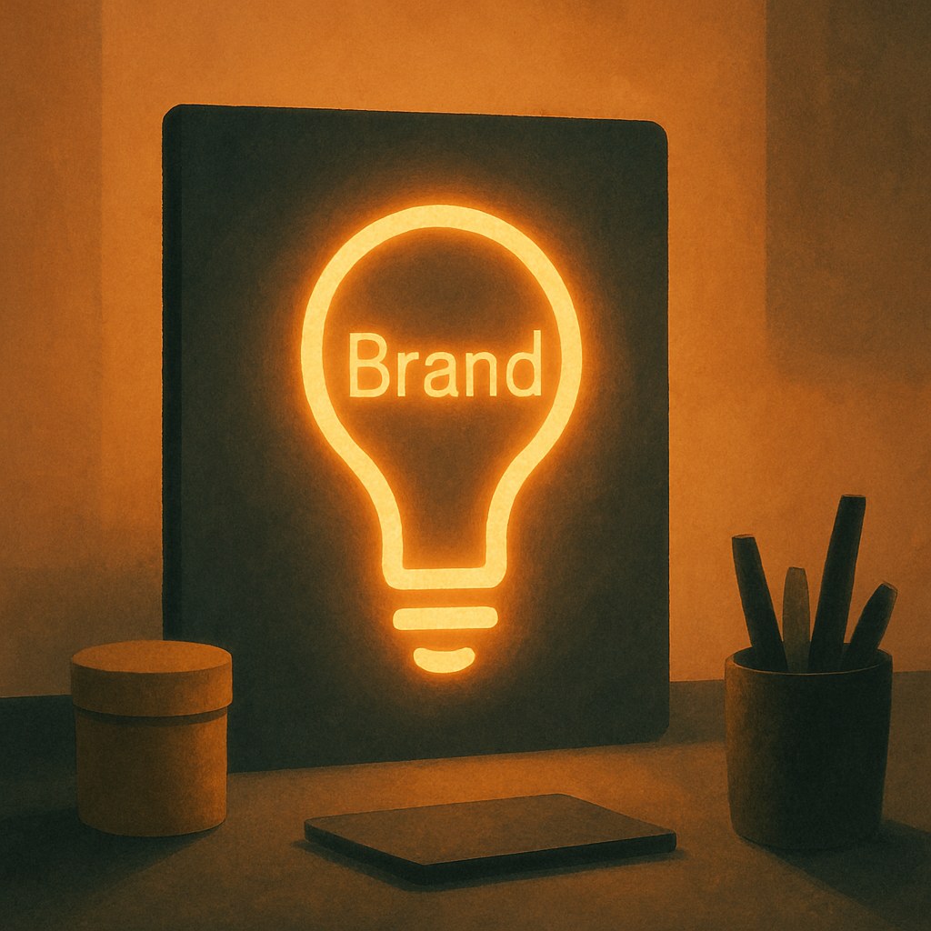Illustration symbolizing the concept "Brand image": Brand image is the overall perception that customers and the wider world actually hold of a…