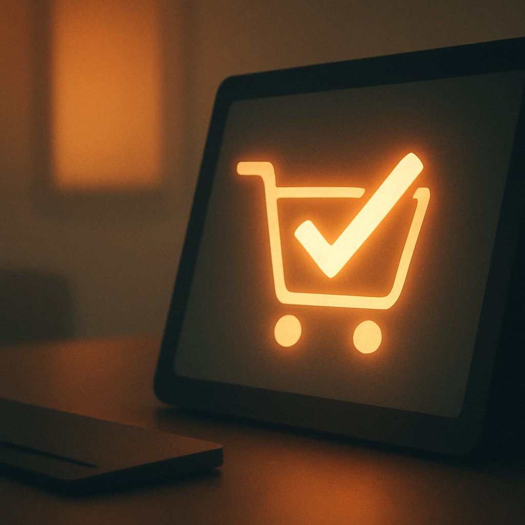 Illustration symbolizing the concept "Checkout": Checkout is the final part of a purchase, where the user enters information and confirms payment.…