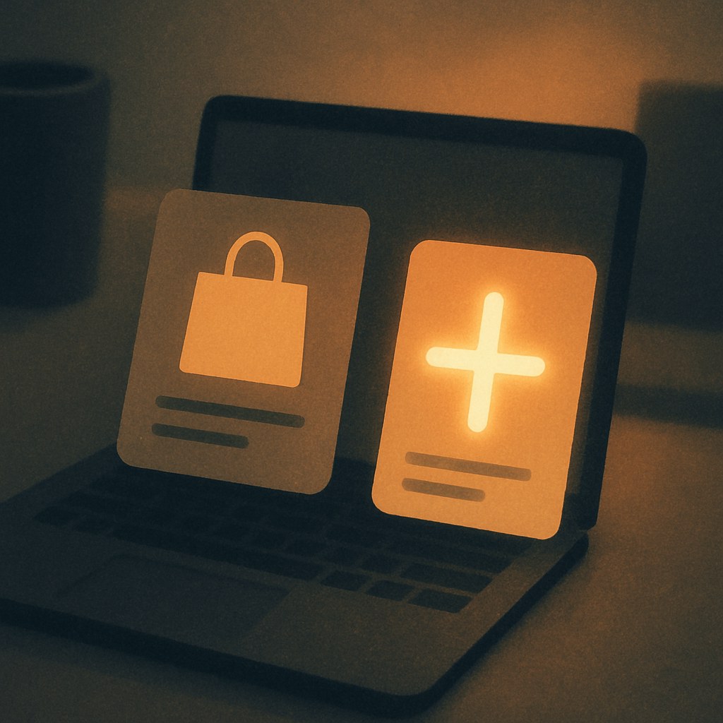 Illustration symbolizing the concept "Cross-selling": Cross-selling is the sale of supplementary products that complement what the customer is already buying. The…