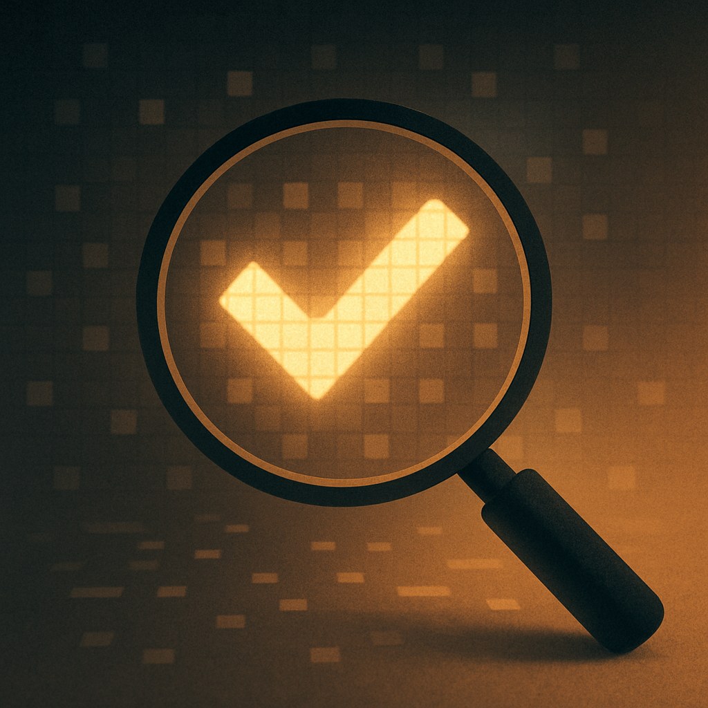Illustration symbolizing the concept "Data quality": Data quality describes how accurate, complete, and reliable the collected data is. Poor setup, duplicates, spam…