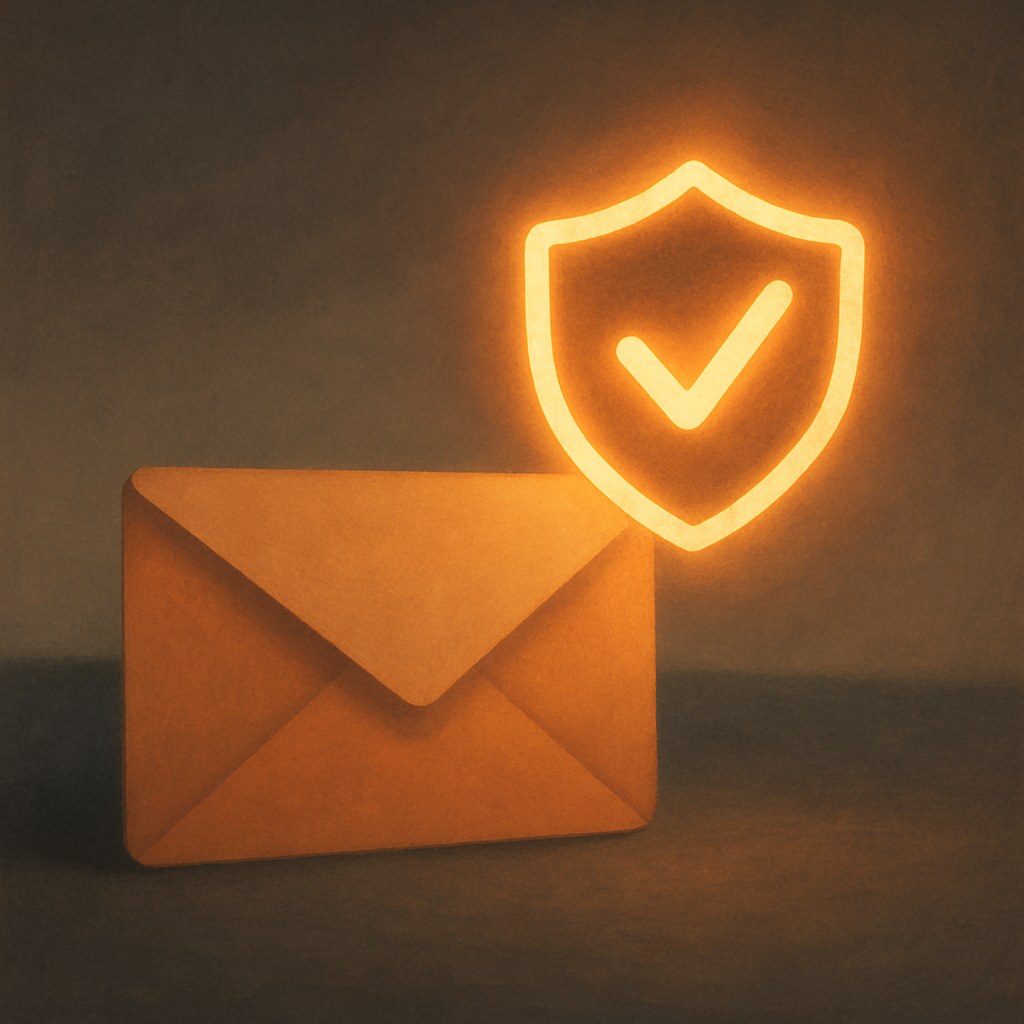 Illustration symbolizing the concept "DMARC": DMARC, Domain-based Message Authentication, Reporting and Conformance, is a policy that tells recipients what to do…