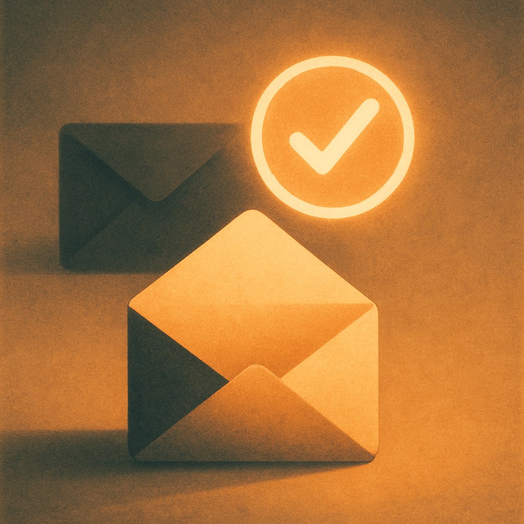 Illustration symbolizing the concept "Double opt-in": Double opt-in is a signup method where the subscriber must confirm their email address after signing…