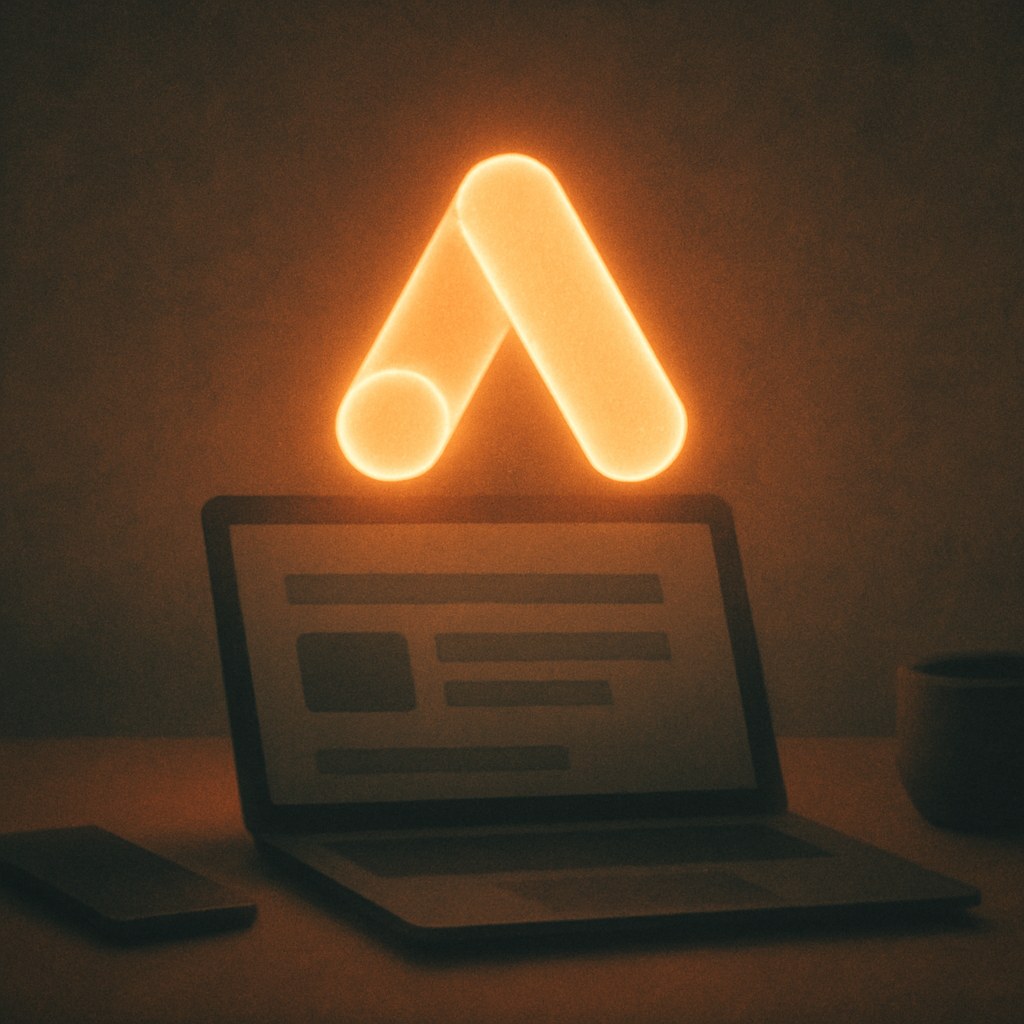 Illustration symbolizing the concept "Google Ads": Google Ads is Google's advertising platform, where advertisers bid on placements in search results, on YouTube,…