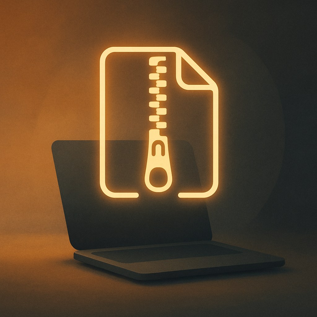 Illustration symbolizing the concept "Gzip": Gzip is a compression method that packs files together before the server sends them to the…
