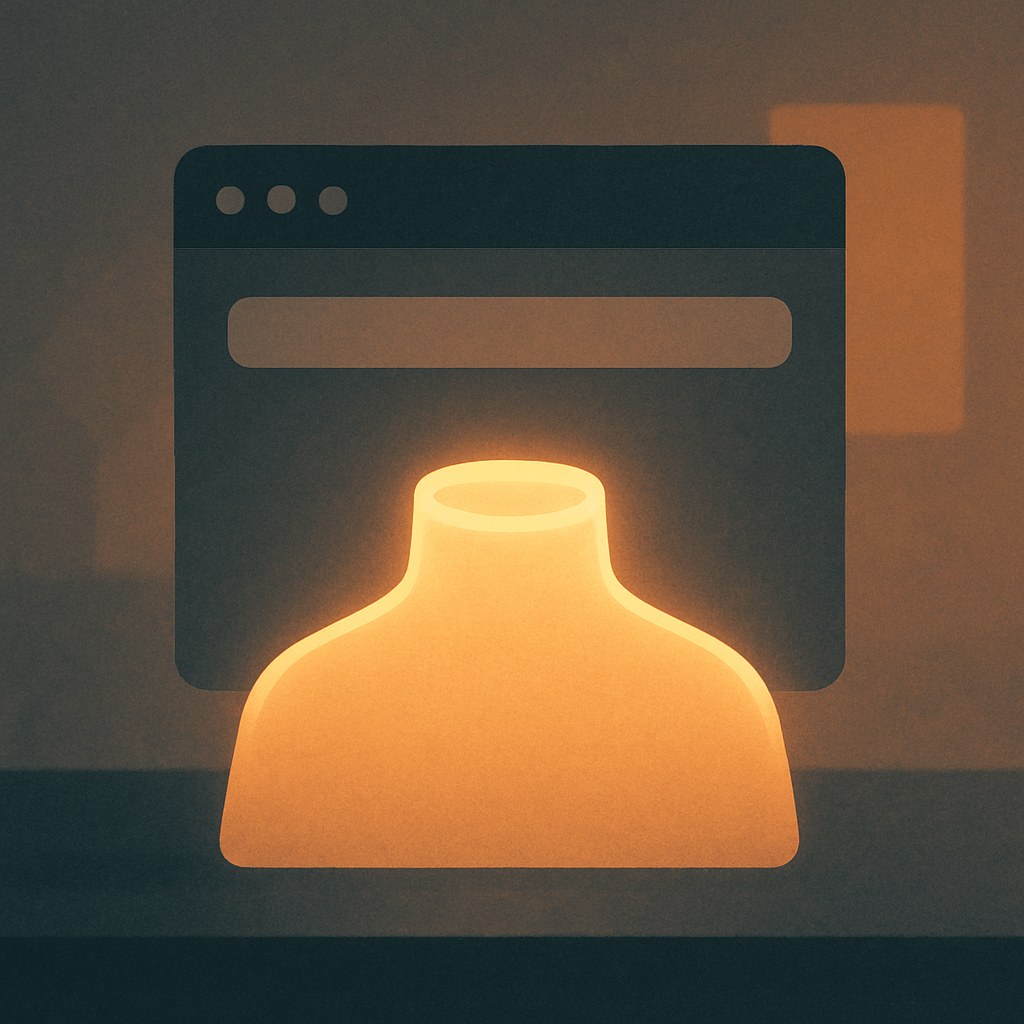 Illustration symbolizing the concept "Headless": A headless architecture separates the content layer from the presentation layer, so data is delivered via…