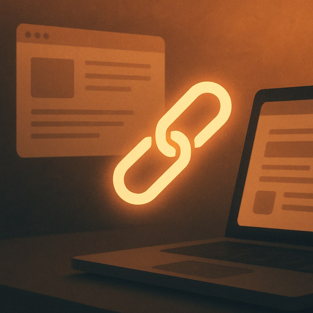 Illustration symbolizing the concept "Internal links": Internal links are links that point from one page to another within the same website. They…