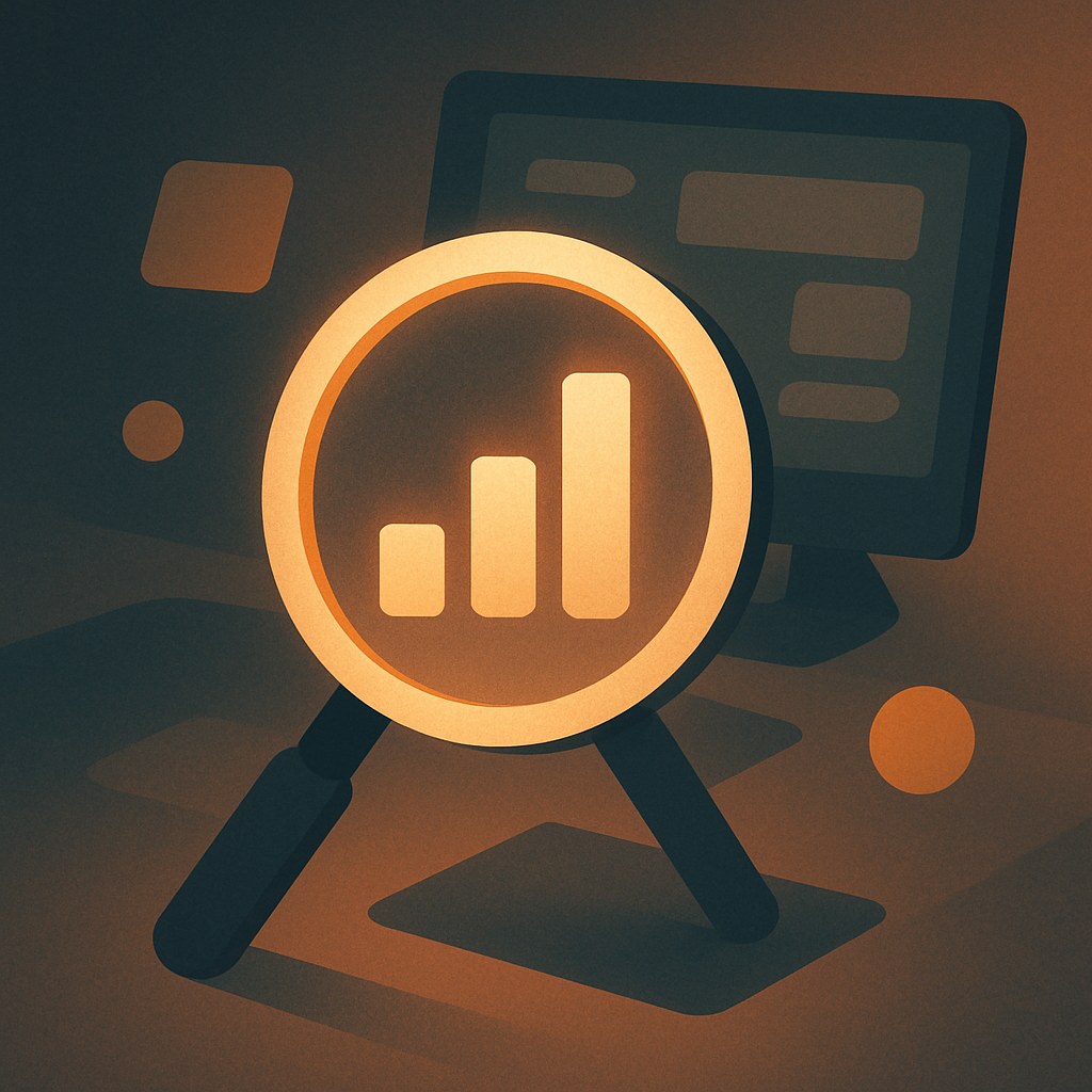 Illustration symbolizing the concept "Looker Studio": Looker Studio, formerly Google Data Studio, is a free tool for building interactive reports and dashboards.…