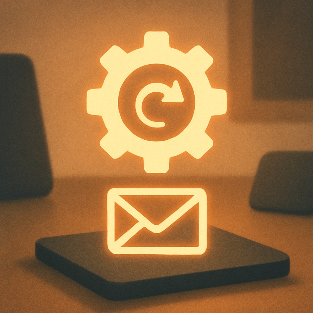 Illustration symbolizing the concept "Marketing automation": Marketing automation is the use of software to send messages automatically based on rules, schedules, or…