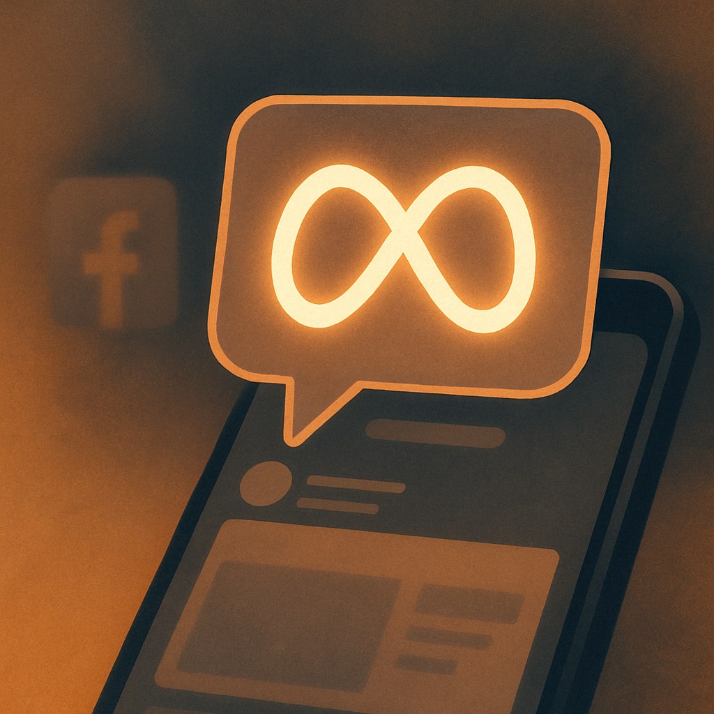Illustration symbolizing the concept "Meta advertising": Meta advertising is paid advertising on Meta's platforms, primarily Facebook and Instagram, managed through Meta Ads…