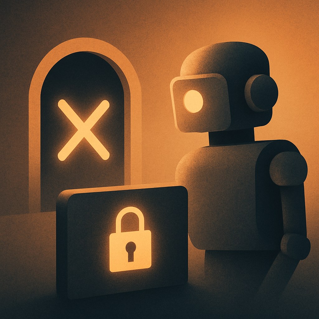 Illustration symbolizing the concept "Robots meta noindex vs. robots.txt": Noindex and robots.txt solve two different tasks, even though they are often confused. Robots.txt controls whether…
