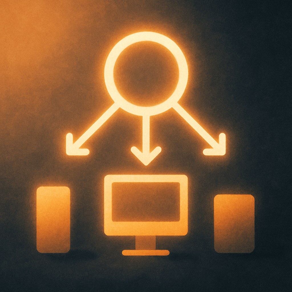 Illustration symbolizing the concept "Omnichannel": Omnichannel is an approach in which all sales and communication channels work together as one seamless…