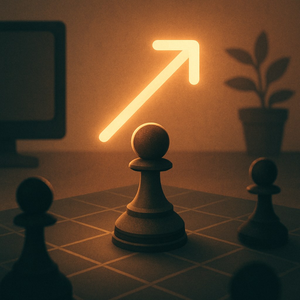 Illustration symbolizing the concept "Positioning strategy": A positioning strategy is the deliberate plan for how a brand should be perceived relative to…