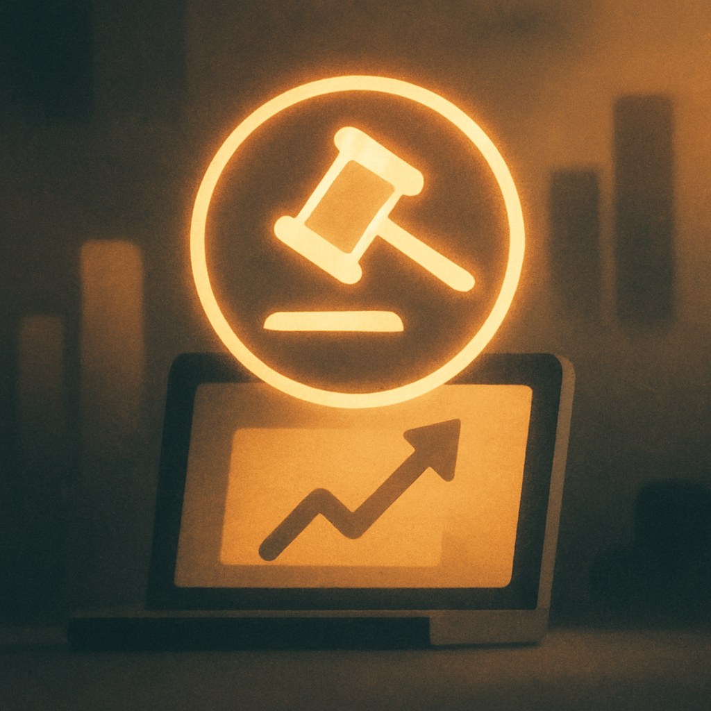 Illustration symbolizing the concept "Real-time bidding": Real-time bidding (RTB) is the auction mechanism in programmatic advertising where bids on a single impression…