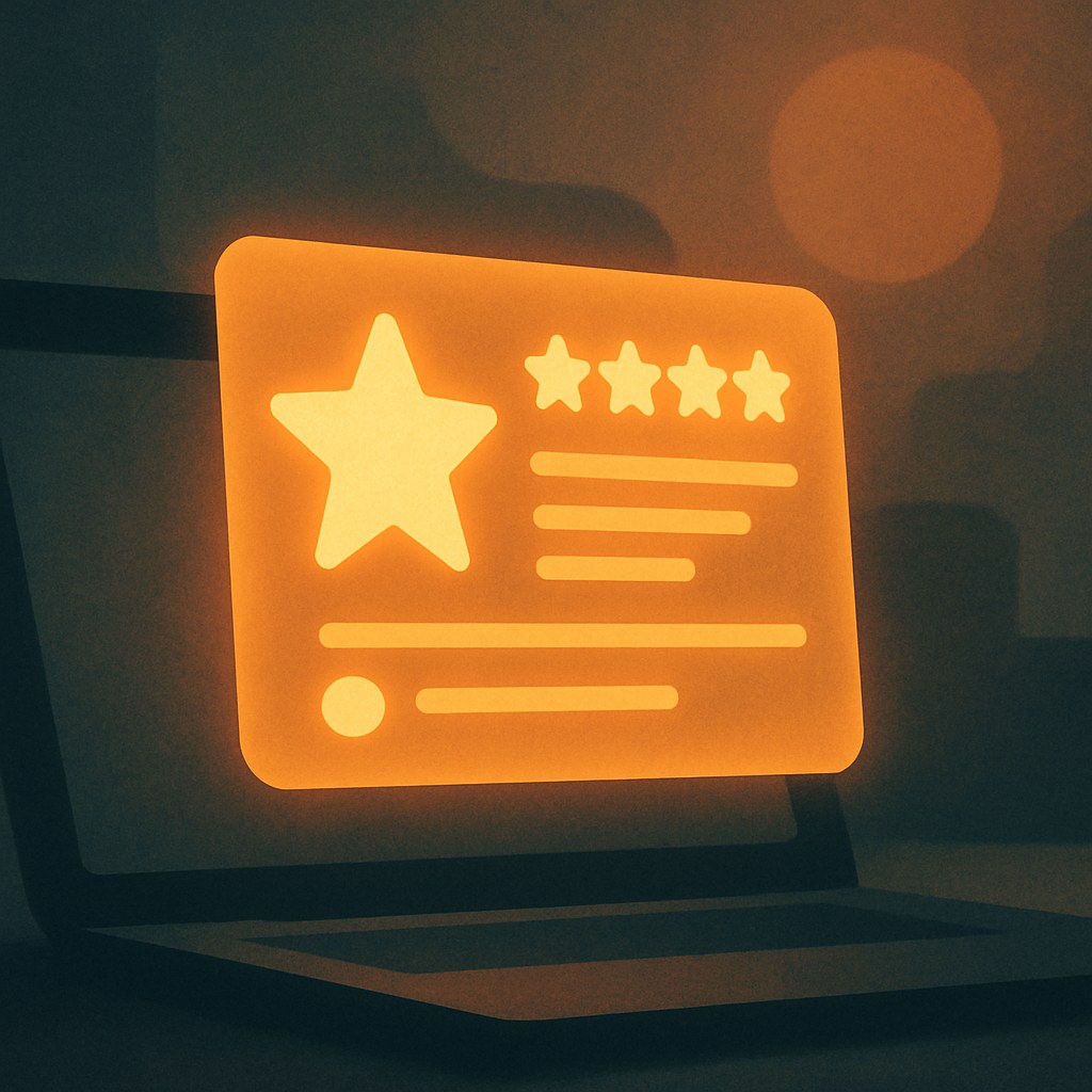 Illustration symbolizing the concept "Rich snippet": A rich snippet is a search result enriched with extra information such as star ratings, prices,…