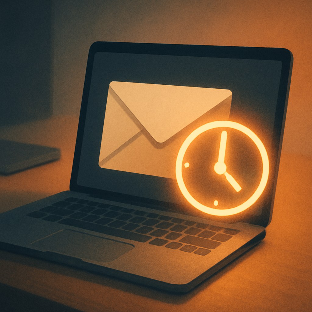 Illustration symbolizing the concept "Send time optimization": Send time optimization is a feature that tries to send each email at the time when…