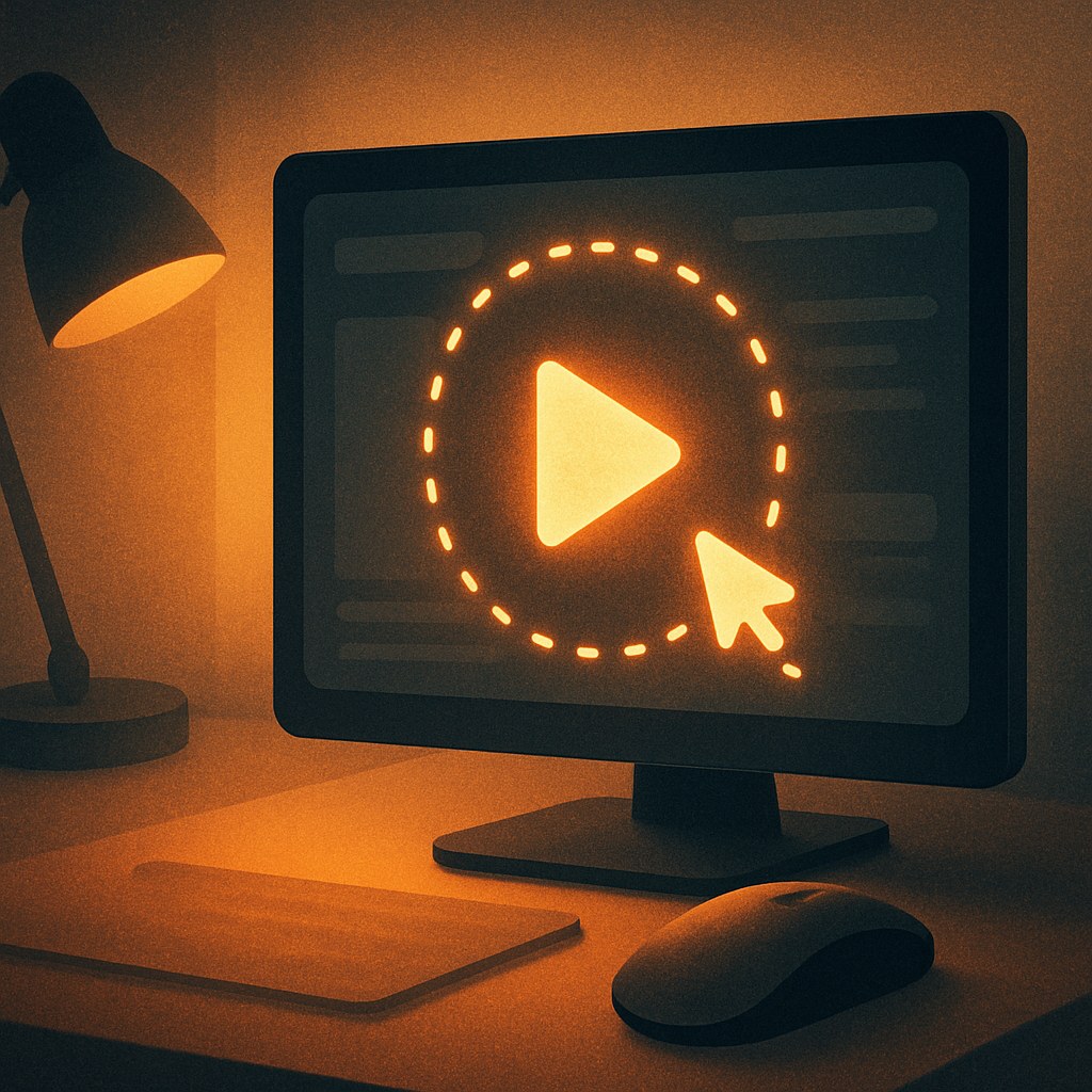 Illustration symbolizing the concept "Session recording": Session recording anonymously plays back a user's actual journey through a website as a video of…