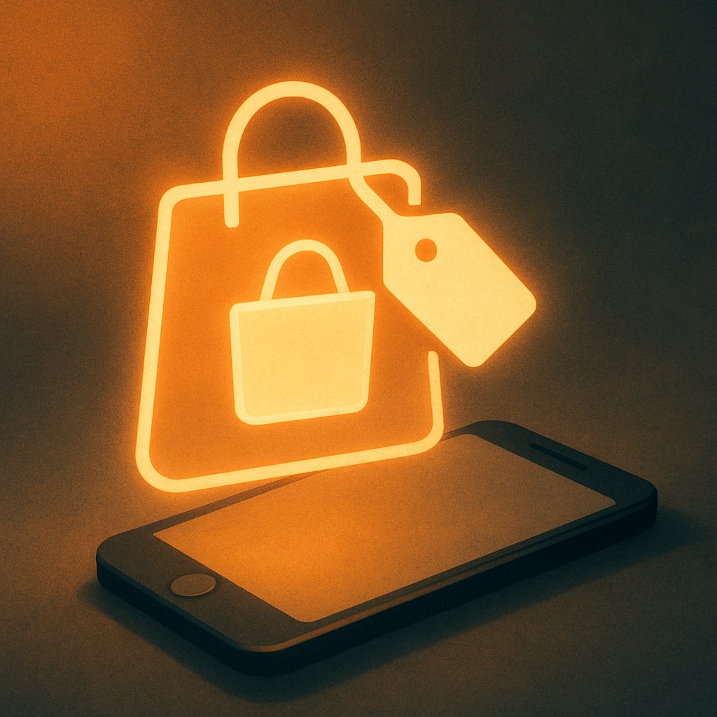 Illustration symbolizing the concept "Social commerce": Social commerce is trade that happens directly within social platforms via shop features and product tags.…