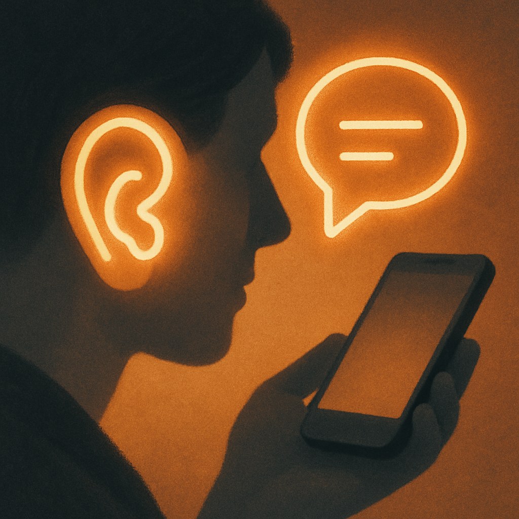Illustration symbolizing the concept "Social listening": Social listening is the practice of monitoring what is being said about a brand, industry or…