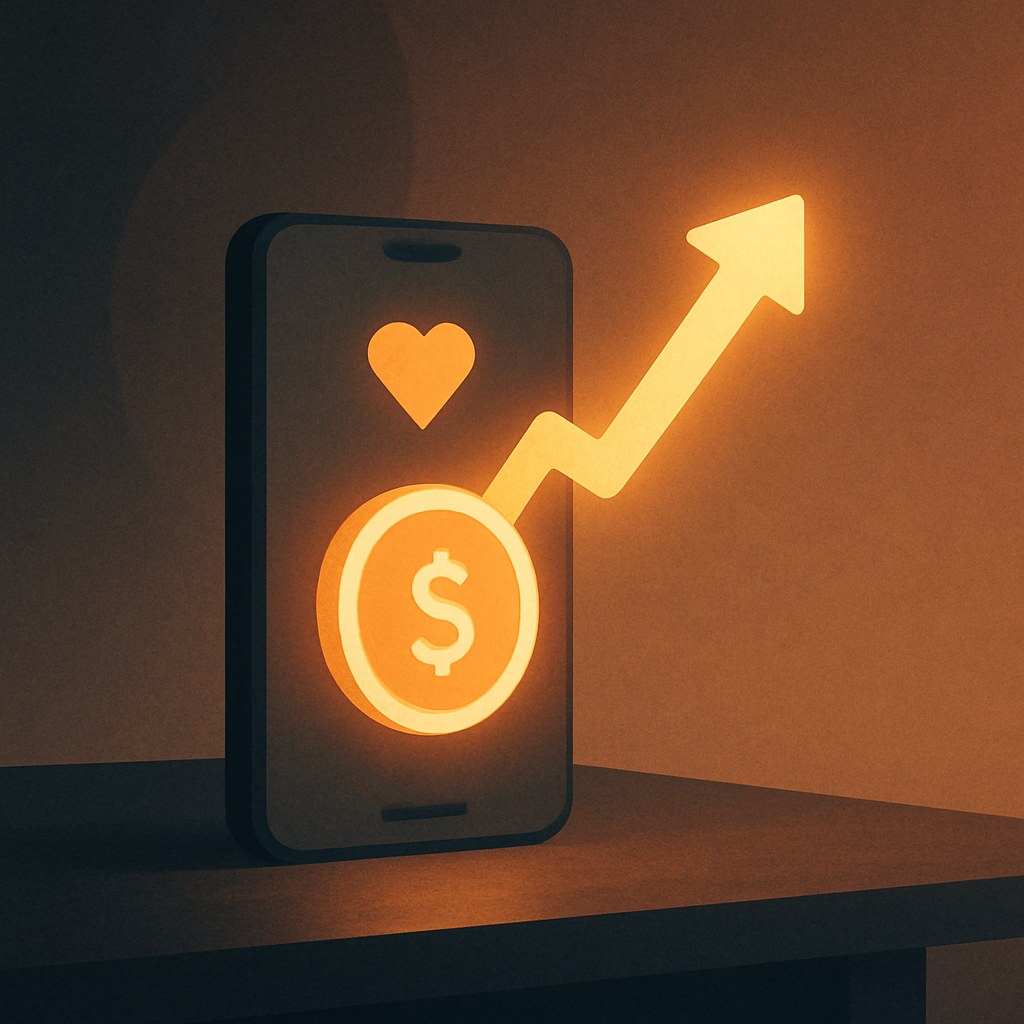 Illustration symbolizing the concept "Social media ROI": Social media ROI is the return on the resources invested in social media, measured against the…