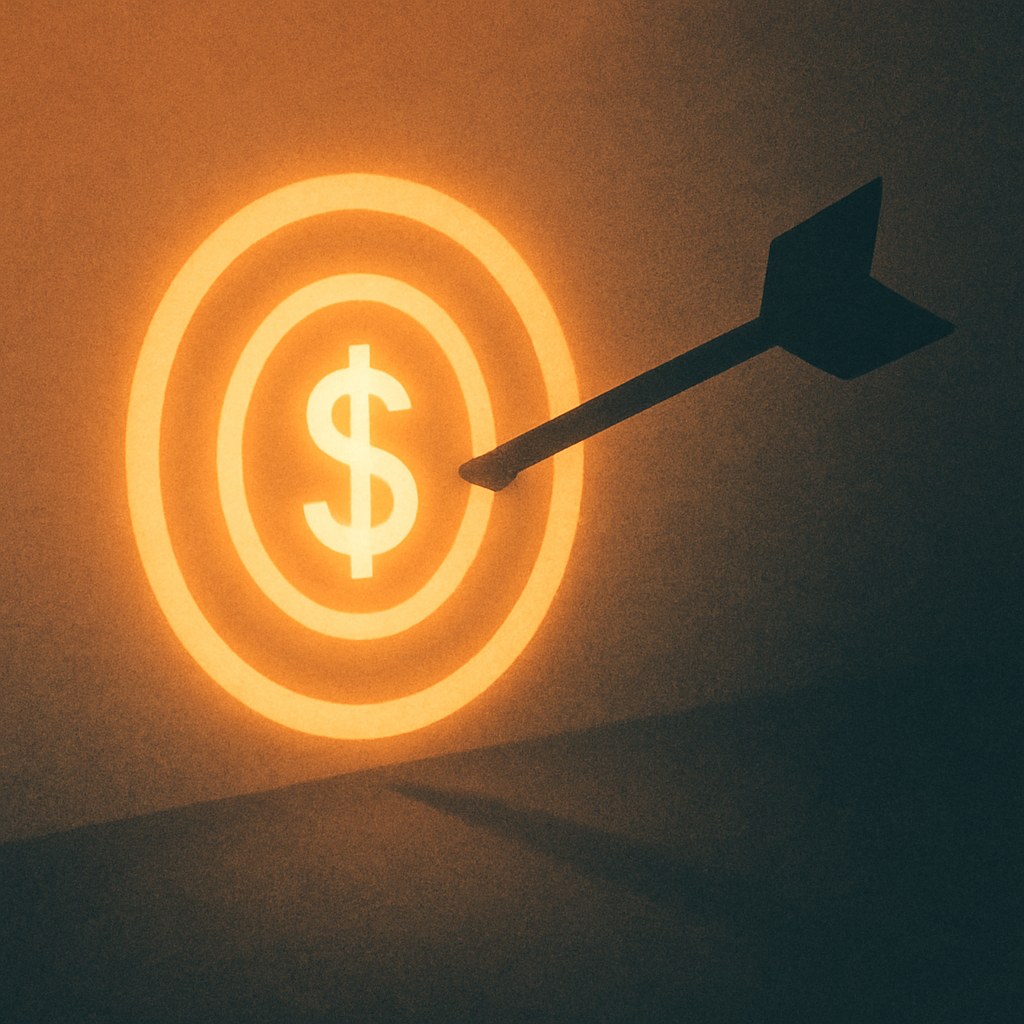 Illustration symbolizing the concept "Target ROAS": Target ROAS is an automated bidding strategy in which the advertiser specifies the desired return per…