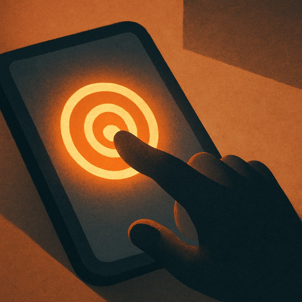 Illustration symbolizing the concept "Touch Target": A touch target is the area on a screen a user can hit with their finger.…