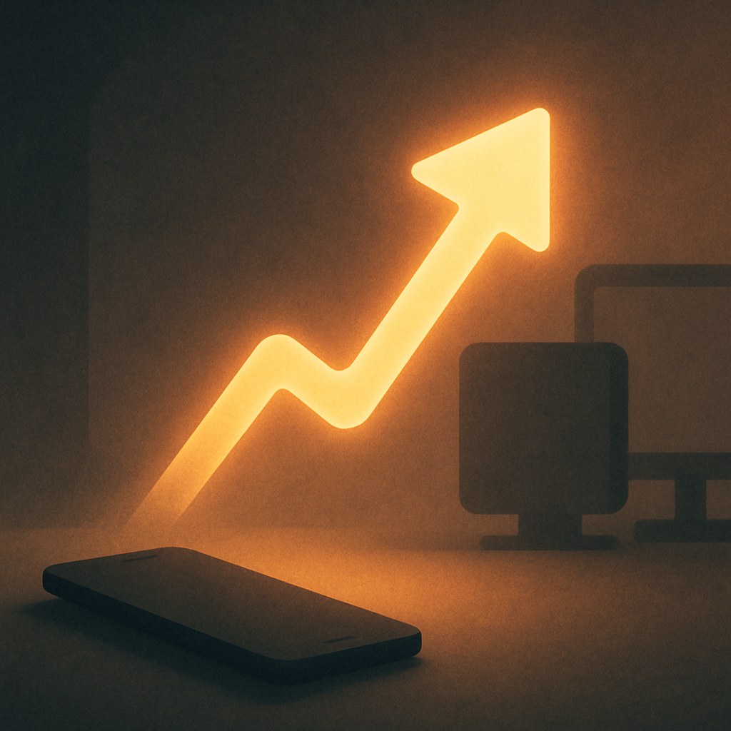 Illustration symbolizing the concept "Trend": A trend on social media is a format, sound or theme that quickly becomes popular and…