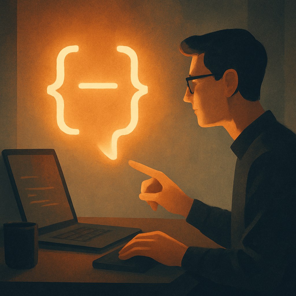 Illustration symbolizing the concept "Vibe Coding": Vibe coding is building software by describing what you want in plain language to an AI…