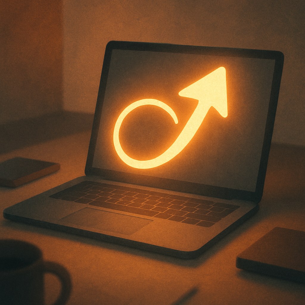 Illustration symbolizing the concept "View-through Conversion": A view-through conversion is a conversion where the user saw an ad without clicking, but later…