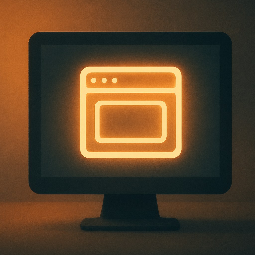 Illustration symbolizing the concept "Viewport": Viewport is the visible area of a web page on the user's screen, and a viewport…