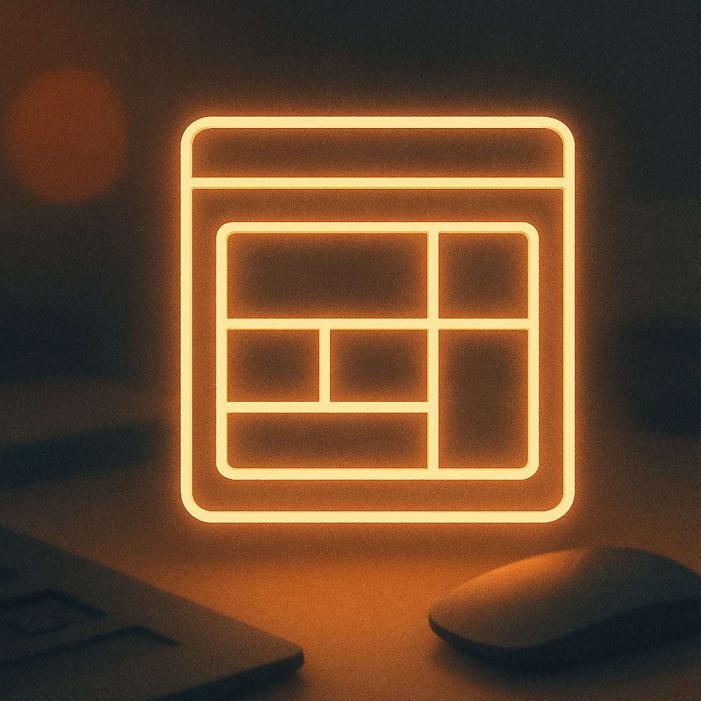 Illustration symbolizing the concept "Wireframe": A wireframe is a simplified sketch of a page's structure and content without colours or finished…